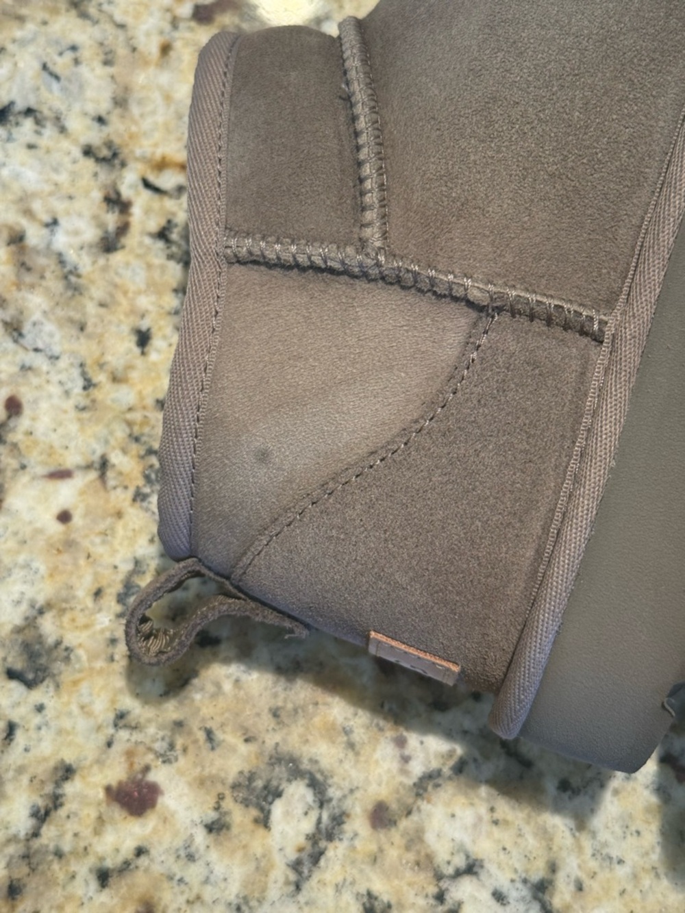Ugg Grey Classic Ultra Mini Boots Size 7 - Picture 5 of 9